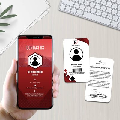 NFC ID Card (Colored Front / BW Back)