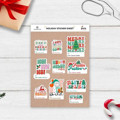 Holiday Sticker Sheet