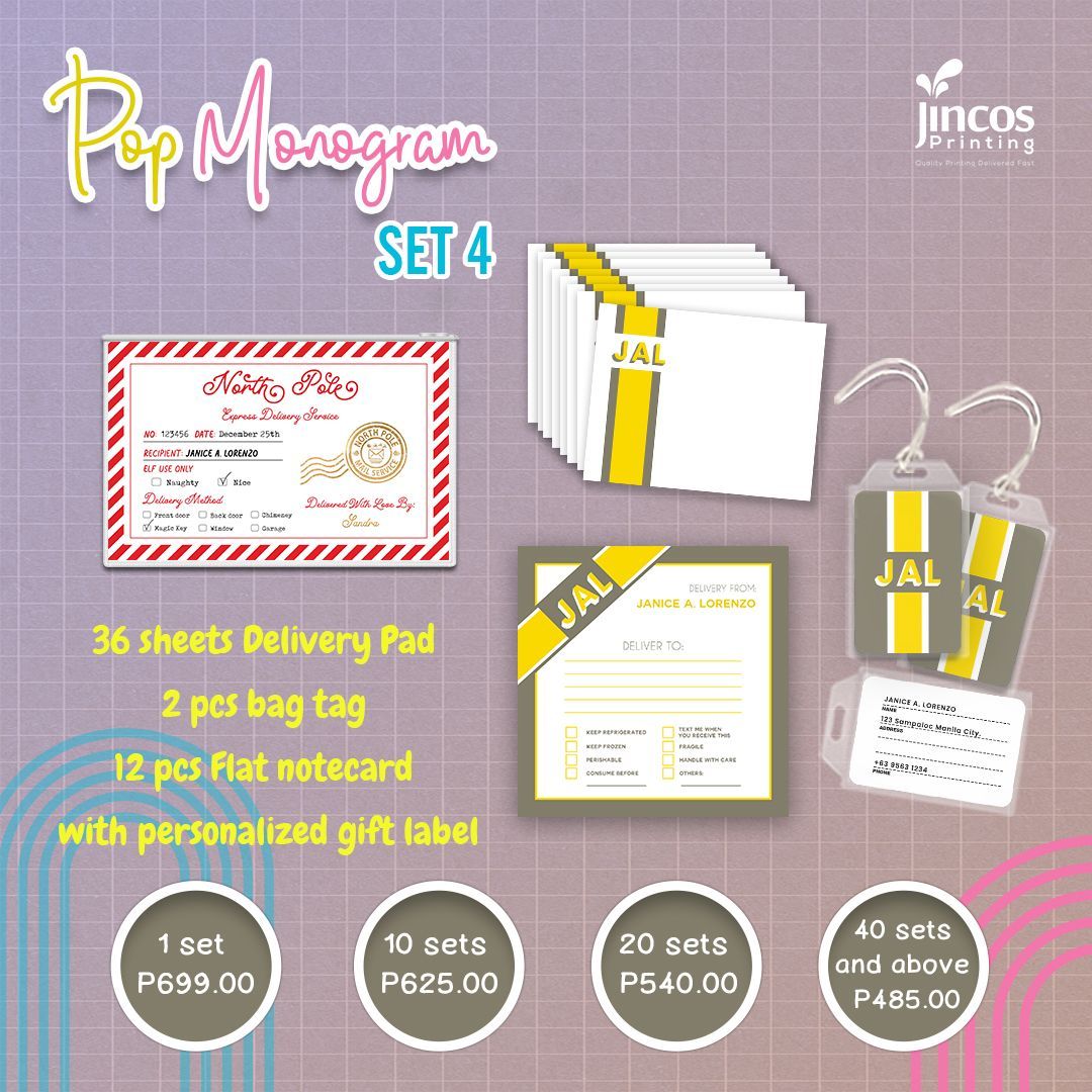 Pop Monogram - Gift Set 4