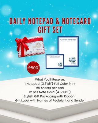Daily Notepad and Notecard Gift Set