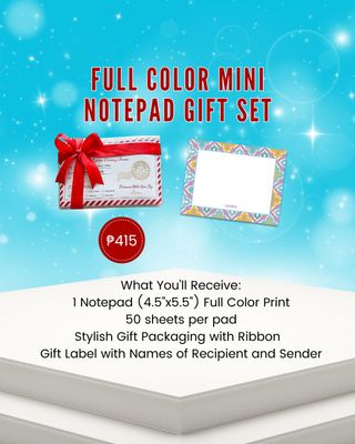 Full Color Mini Notepad Gift Set