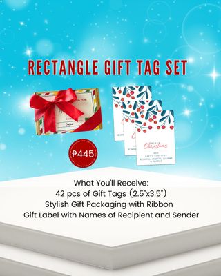 Rectangle Christmas Gift Tag Set (2.5" x 3.5")