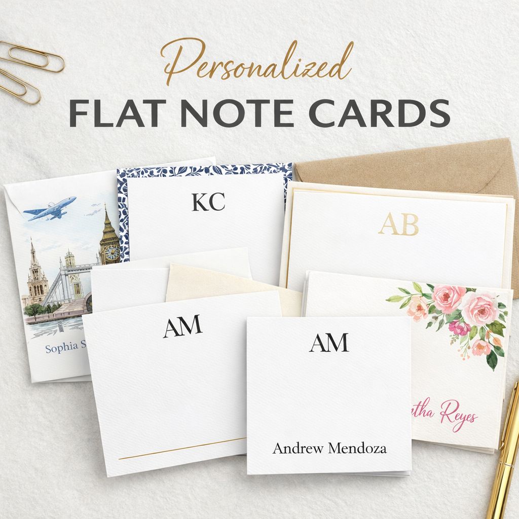 Personalized Flat Note Cards Philippines | Custom & Ready Designs – Jincos