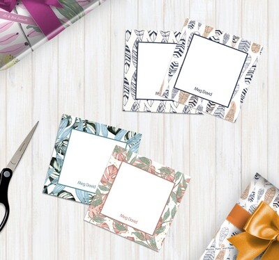 Patterned 3" x 3" Gift Tags (Square)  - 773 Patterns