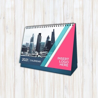 Big Desk Calendar with Stand - 26 Pages; 13 photos -  (9.53" x 6.77")