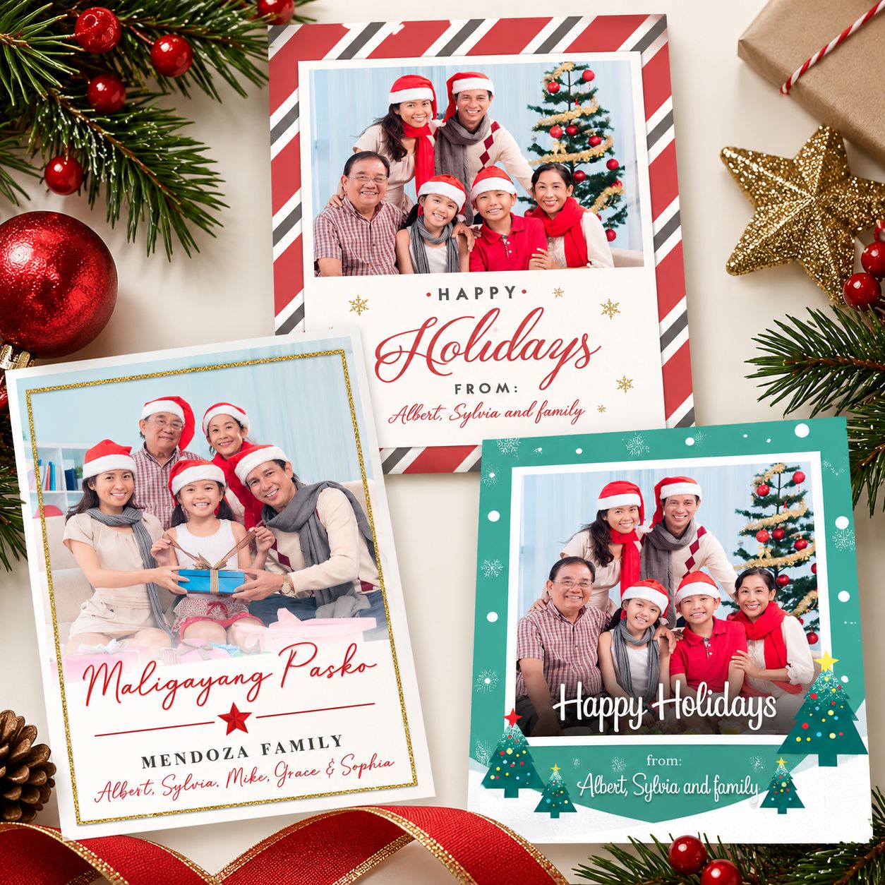 Christmas Photo Gift Tag (2.5"x3.5") - 12 Designs