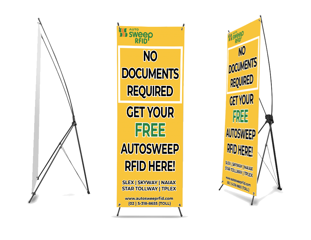 Rush Printing – Same Day X Banner Stand
