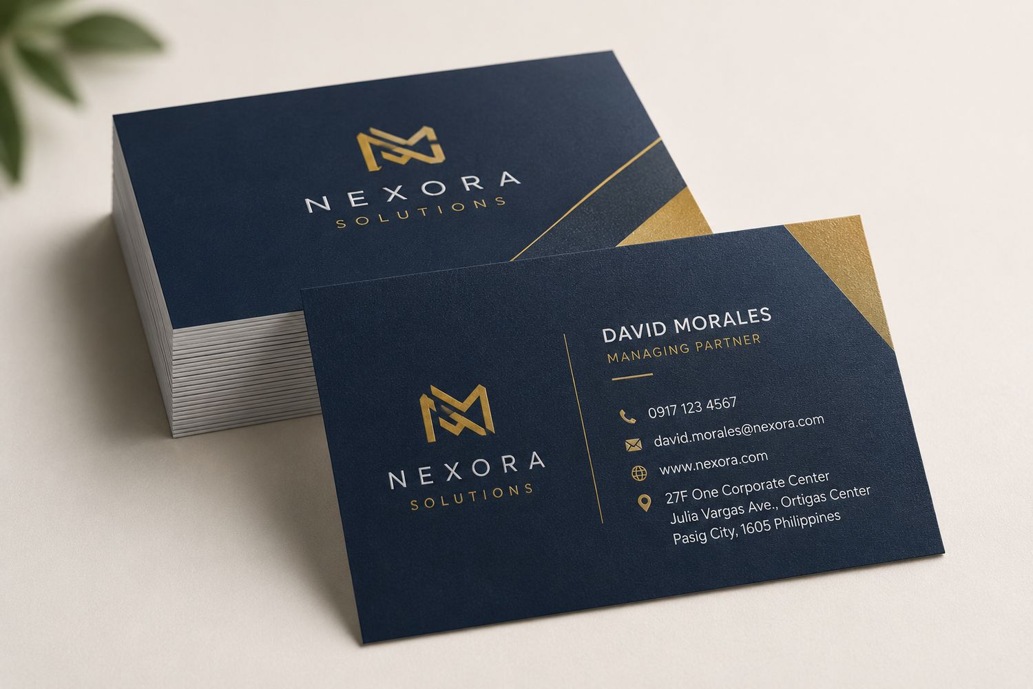 Silk Laminated Calling Cards