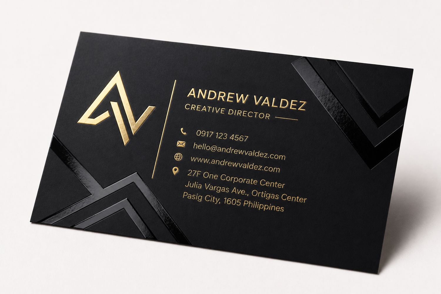 Premium Spot UV &amp; Foil Stamped Calling Cards