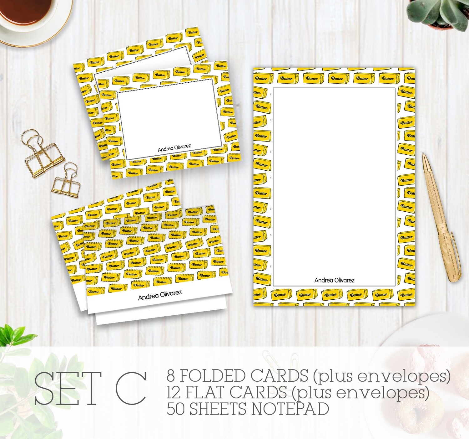 Full Color Stationery Gift Set – Set C Full Color Stationery Gift Set – Set C