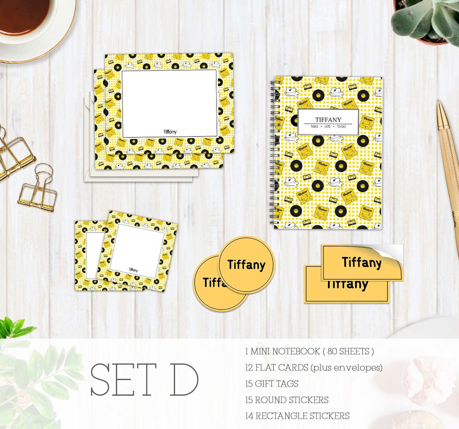 Full Color Stationery Gift Set – Set D Full Color Stationery Gift Set – Set D