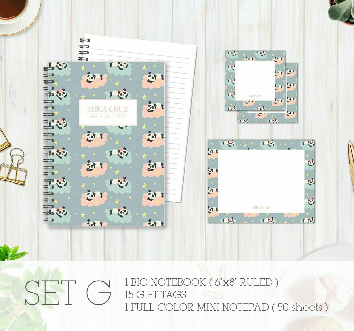 Full Color Stationery Gift Set – Set G Full Color Stationery Gift Set – Set G