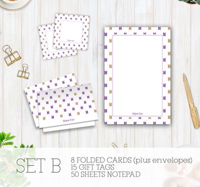 Full Color Stationery Gift Set – Set B