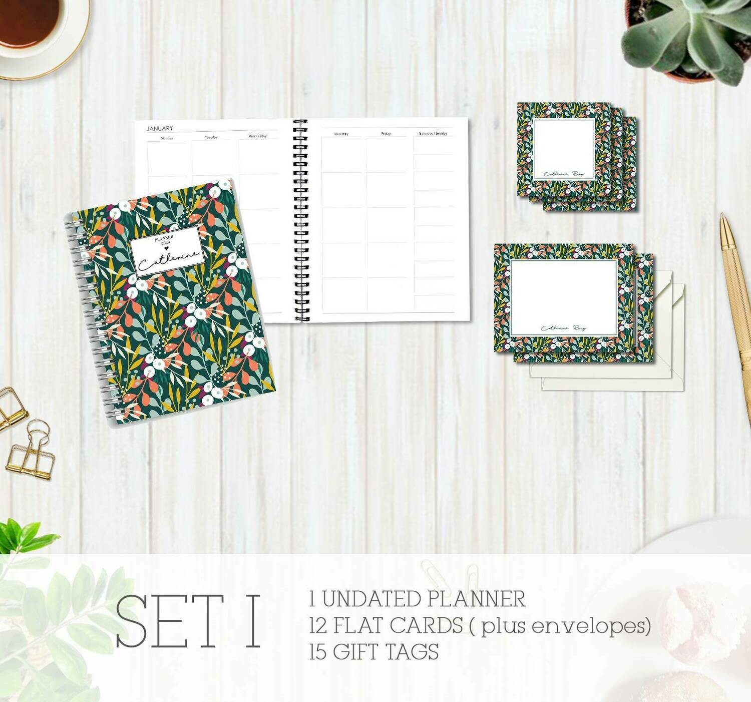 Full Color Stationery Gift Set – Set I