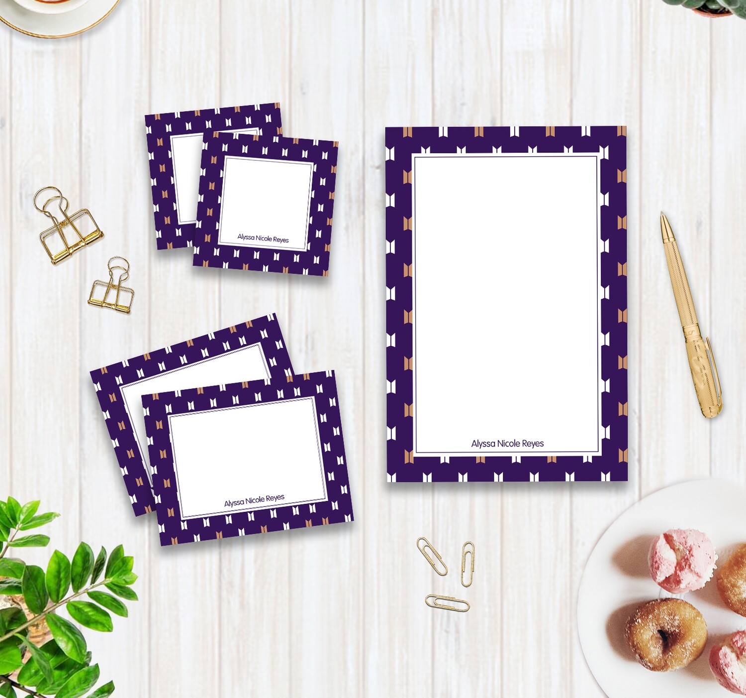 Full Color Stationery Gift Set – Set I Full Color Stationery Gift Set – Set I, Set Type: Set A