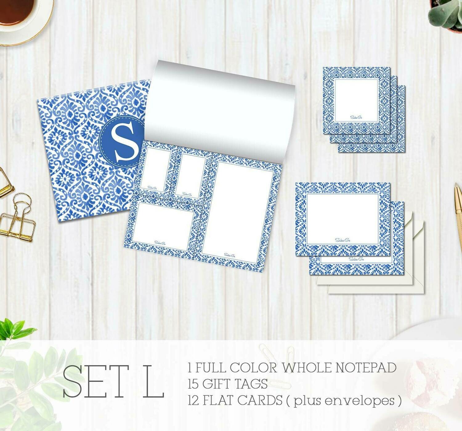 Full Color Stationery Gift Set – Set L