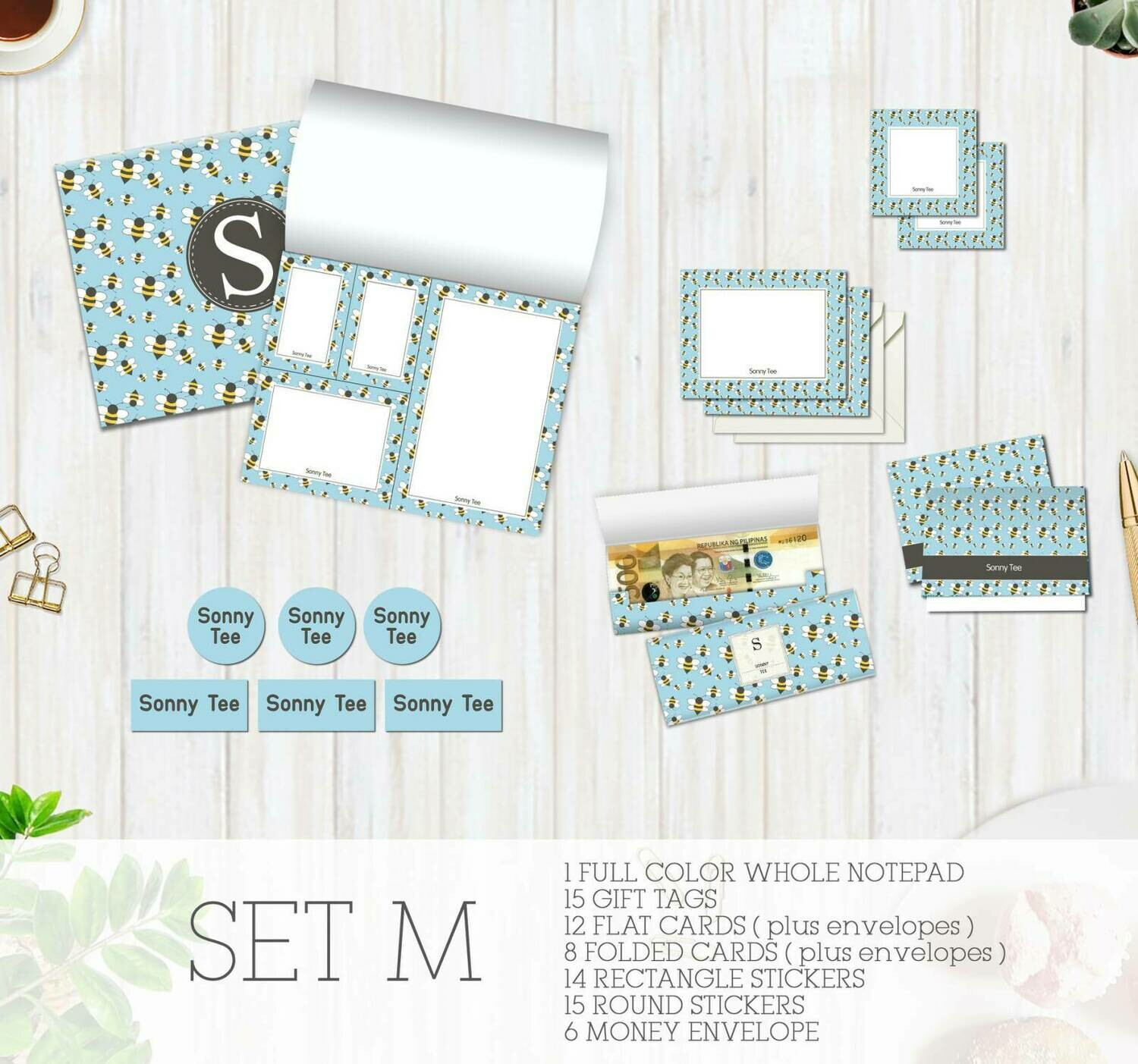 Full Color Stationery Gift Set – Set M Full Color Stationery Gift Set – Set M