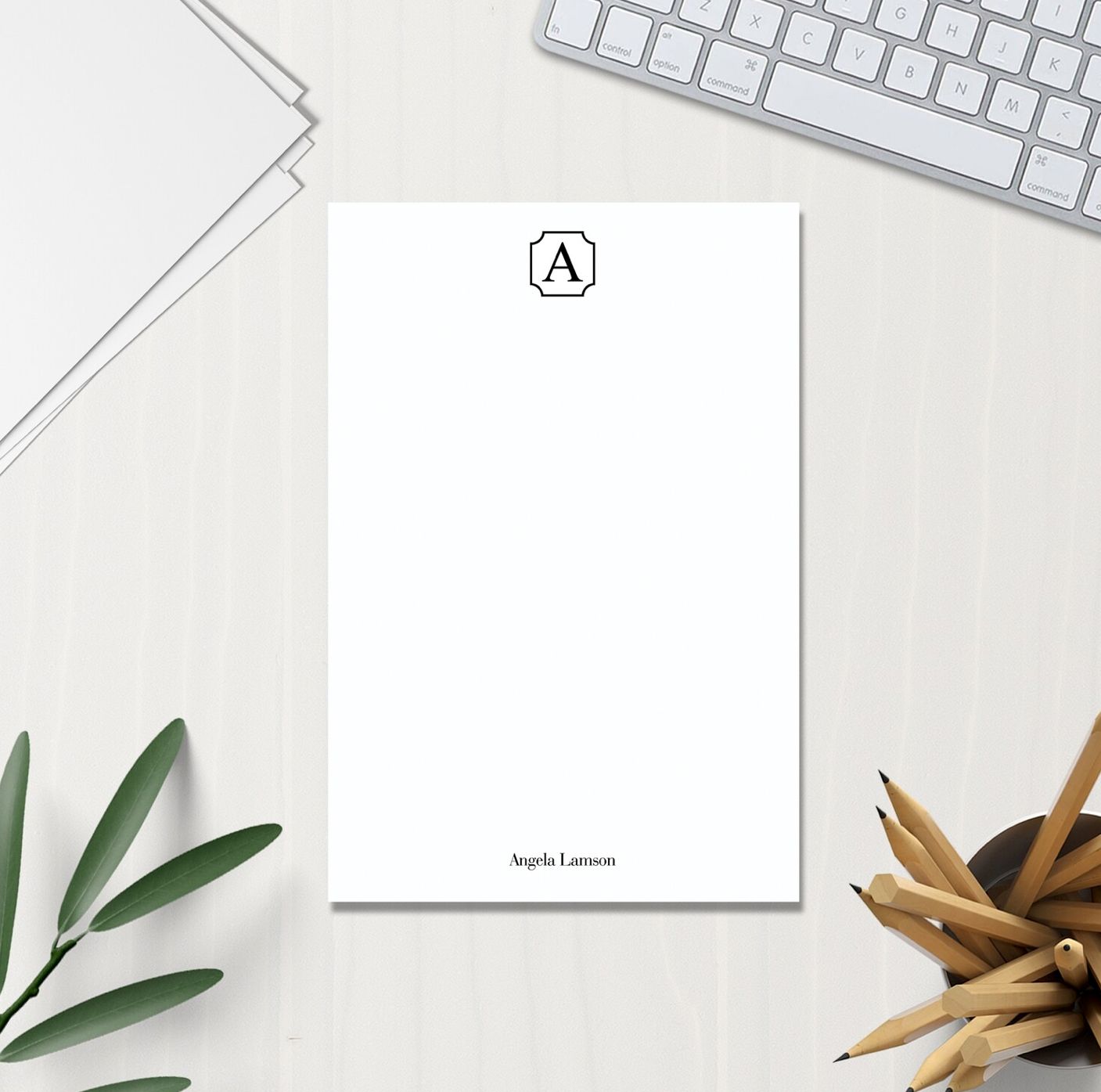 Laurel Notepad (Half or Mini Size)