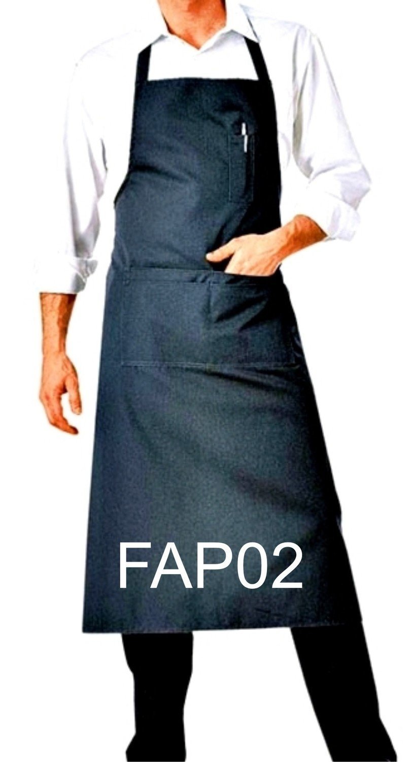 FAP02 BIB APRON BLACK