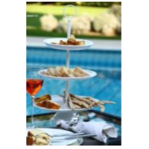 Alzata Buffet Bianca a 3 Piani