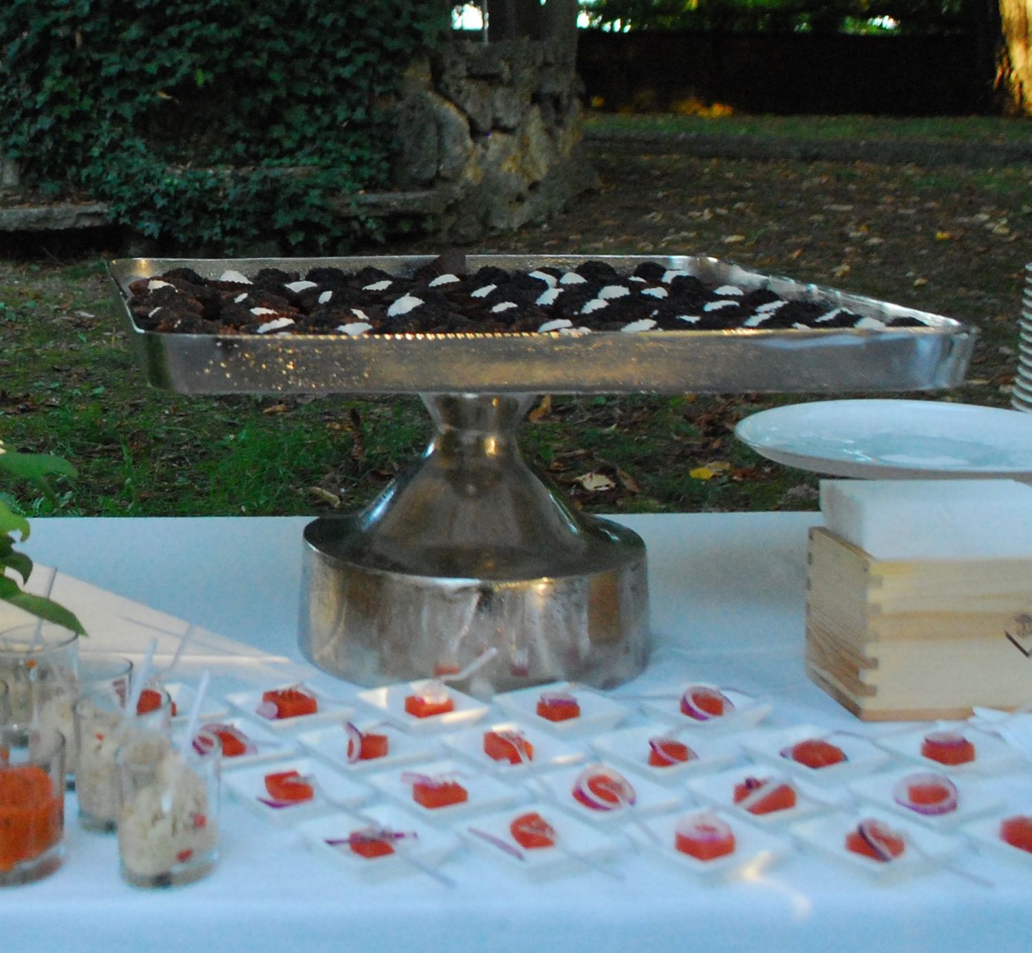 Alzata Alluminio Nickelato