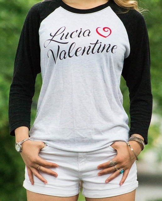 Lucia Valentine Baseball T