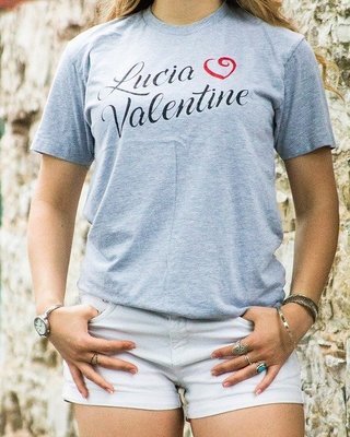 Unisex Lucia Valentine Tee Gray