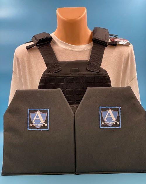 Rothco 8922 MOLLE Plate Carrier Vest with Kevlar® NIJ IIIA 10&quot;x12&quot; SAPI Cut Inserts