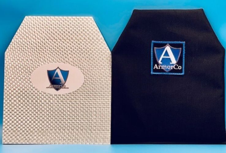 Kevlar® Soft Armor10&quot;x12&quot; Sapi cut and Fiberglass 10&quot;x12&quot; Shooter Cut Insert NIJ IIIA