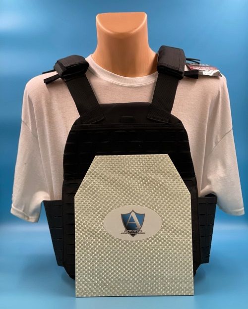 Rothco 3743 Laser Cut MOLLE Plate Carrier Vest with One Fiberglass 10&quot;x12&quot; SAPI Cut Insert