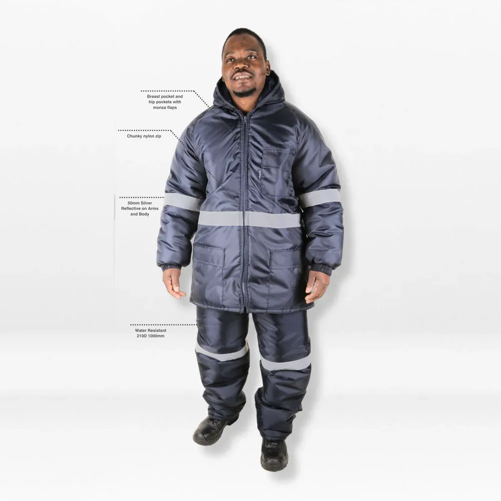 GRANGE NAVY BLUE FREEZER JACKET WITH REFLECTIVE TAPE