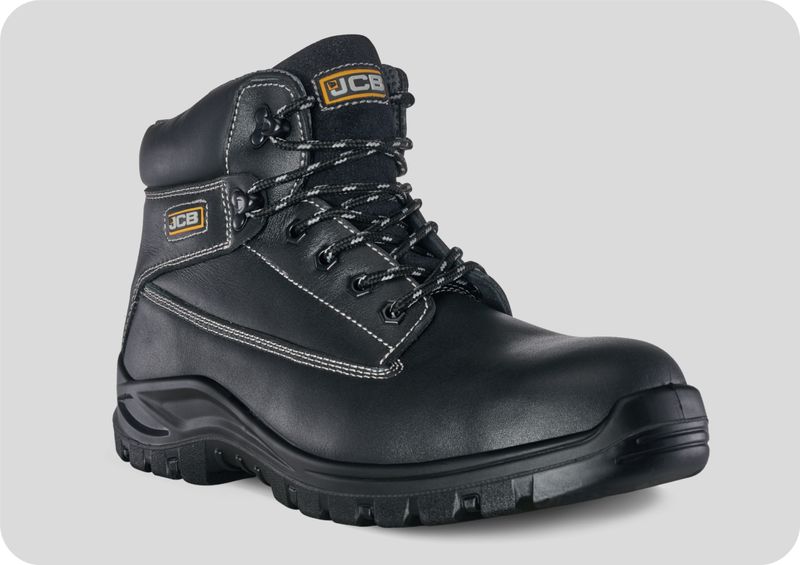 JCB Holton Safety Boot Black Smooth