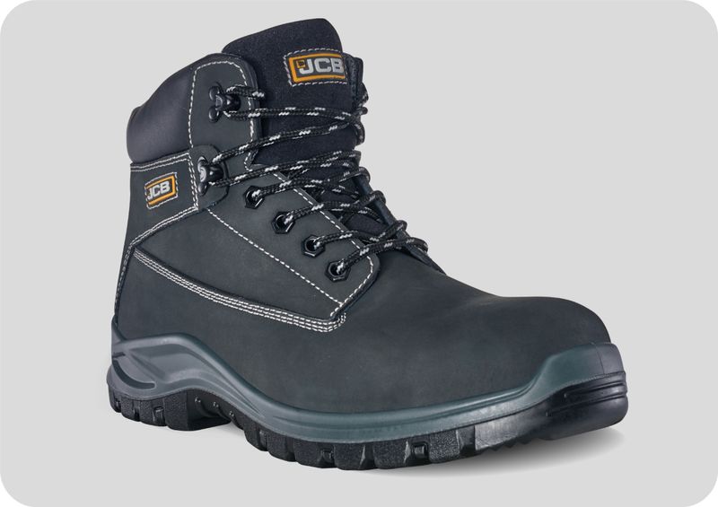 JCB Holton Safety Boot Black Nubuck