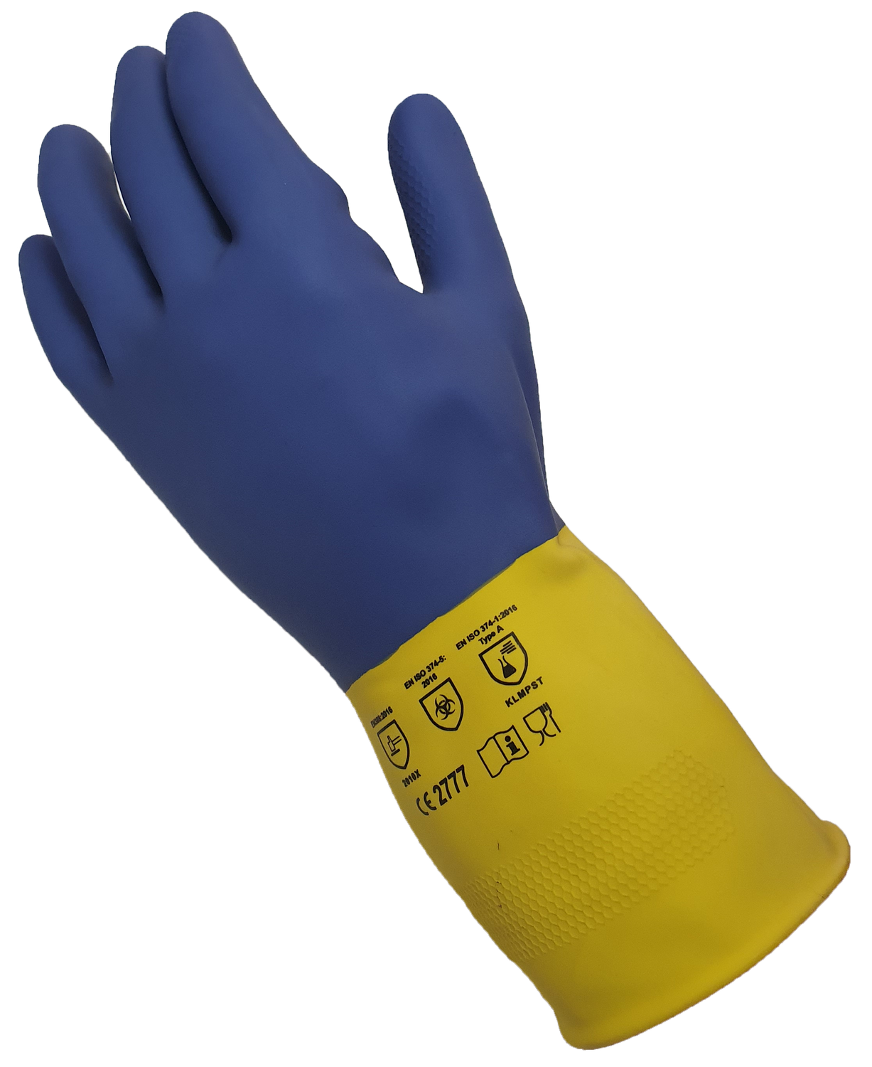 PIONEER FLOCK LINED BLACK RUBBER GLOVE (AKL)