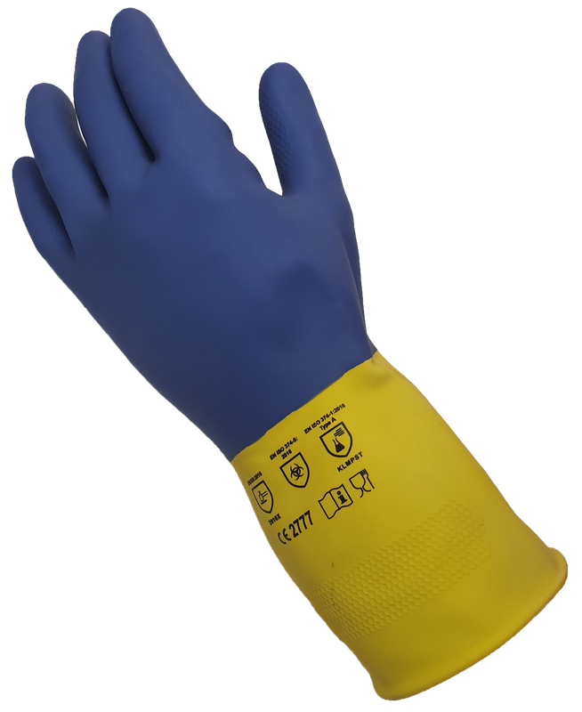 PIONEER FLOCK LINED BLACK RUBBER GLOVE (AKL)