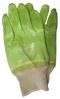 PIONEER HI-VIS GREEN MEDIUM WEIGHT PVC GLOVE KNIT WRIST