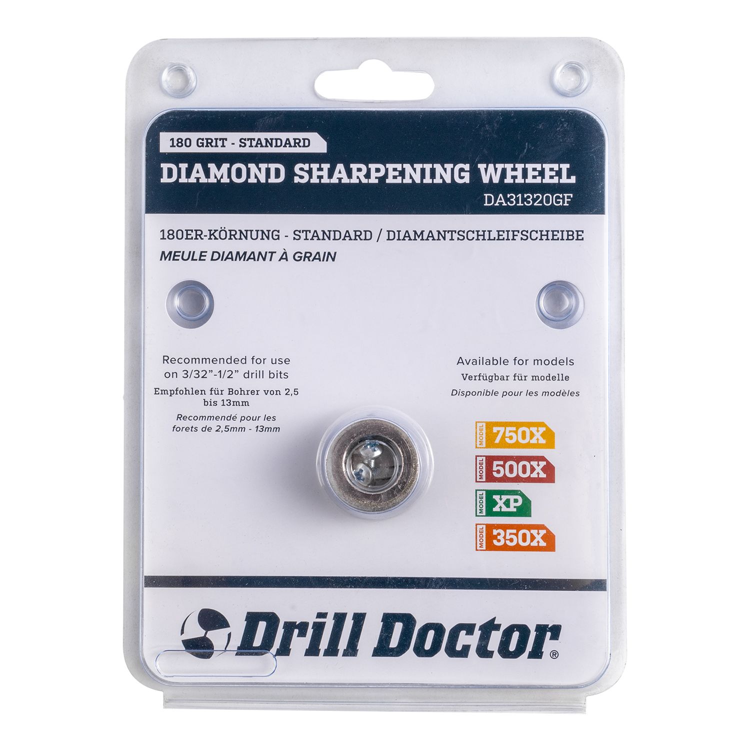 180 GRIT STD DIAM. WHEEL FOR XP/500X/750X 2.5MM-13MM DRILLS PP31322KF