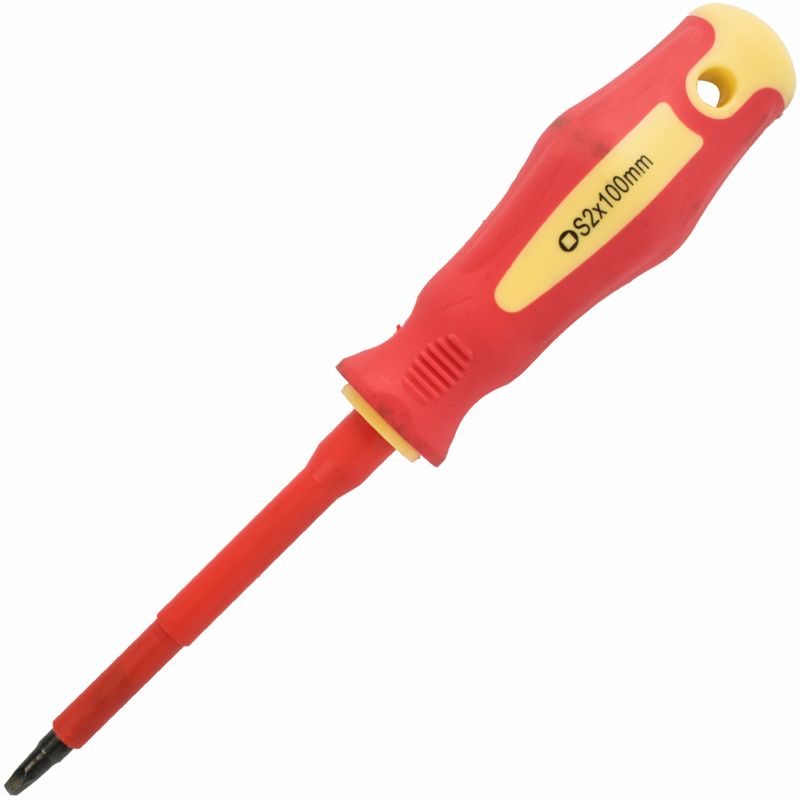 SCREWDRIVER INSULATED SQUARE NO 2X100MM