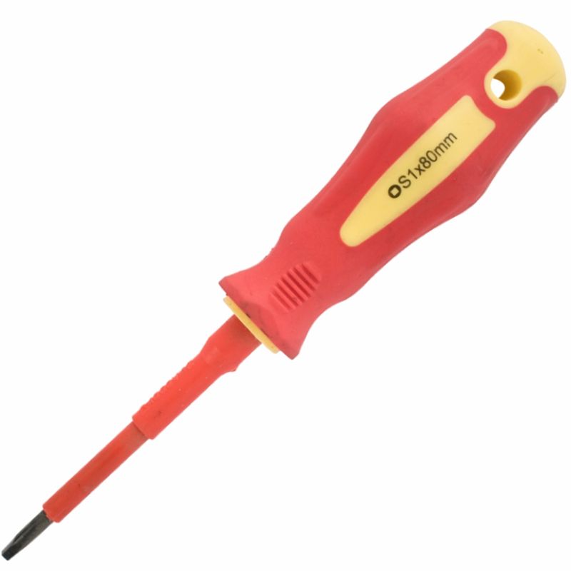 SCREWDRIVER INSULATED SQUARE NO 1X80MM