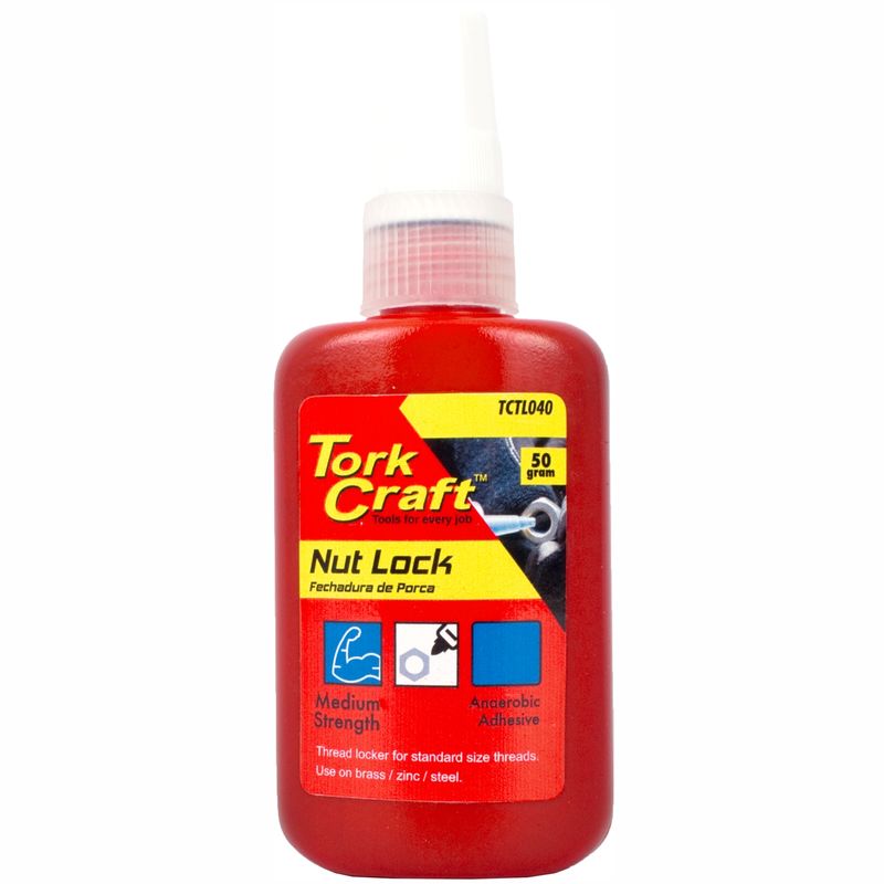 NUT LOCK MEDIUM STRENGTH FOR STD SIZED THREADS - BLUE - 50G