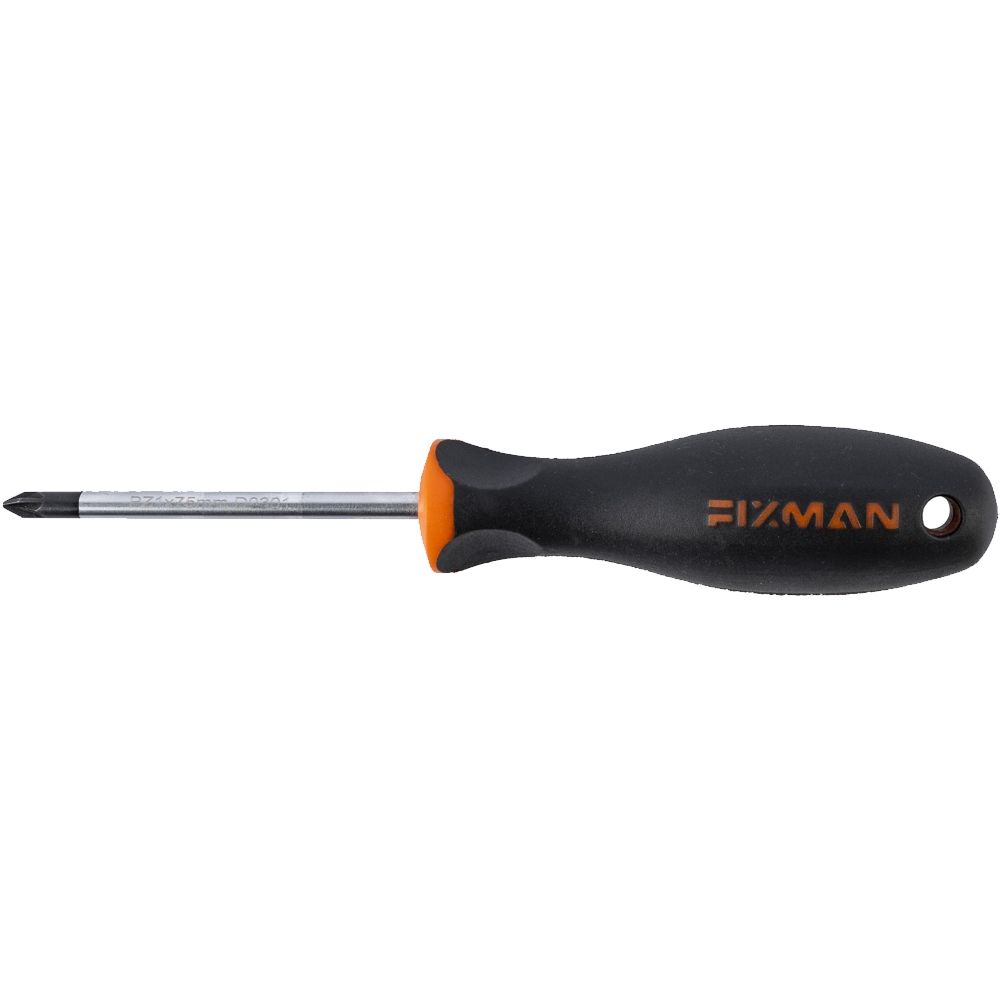 FIXMAN S/DRIVER POZI  PZ1  5X75MM CRV WITH ERGONOMIC HANDLE