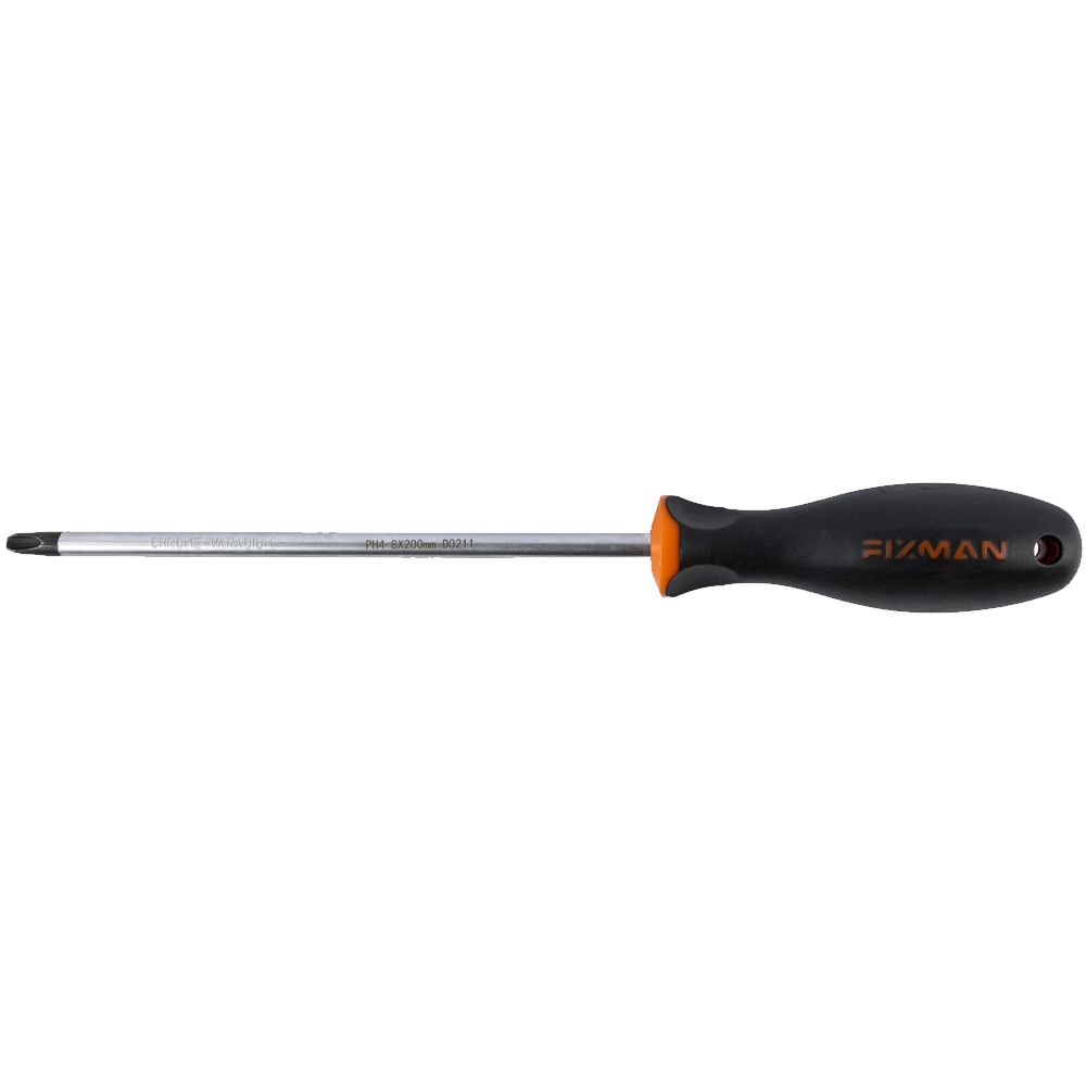 FIXMAN S/DRIVER PHILLIPS PH4  8X200MM CRV WITH ERGONOMIC HANDLE