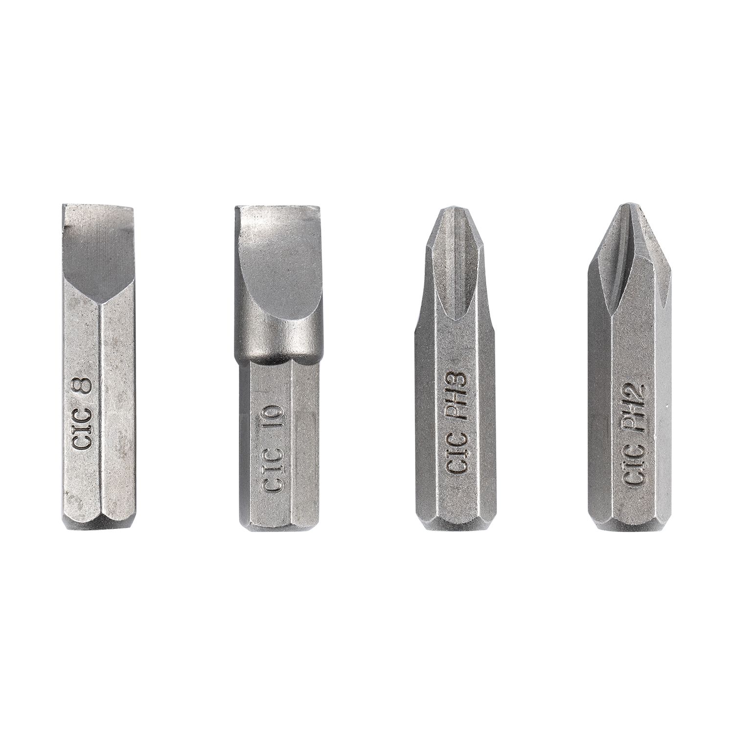 IMPACT DRIVER INSERT BITS 4PC 5/16&#39; PH2/PH3/SL8MM/SL10MM