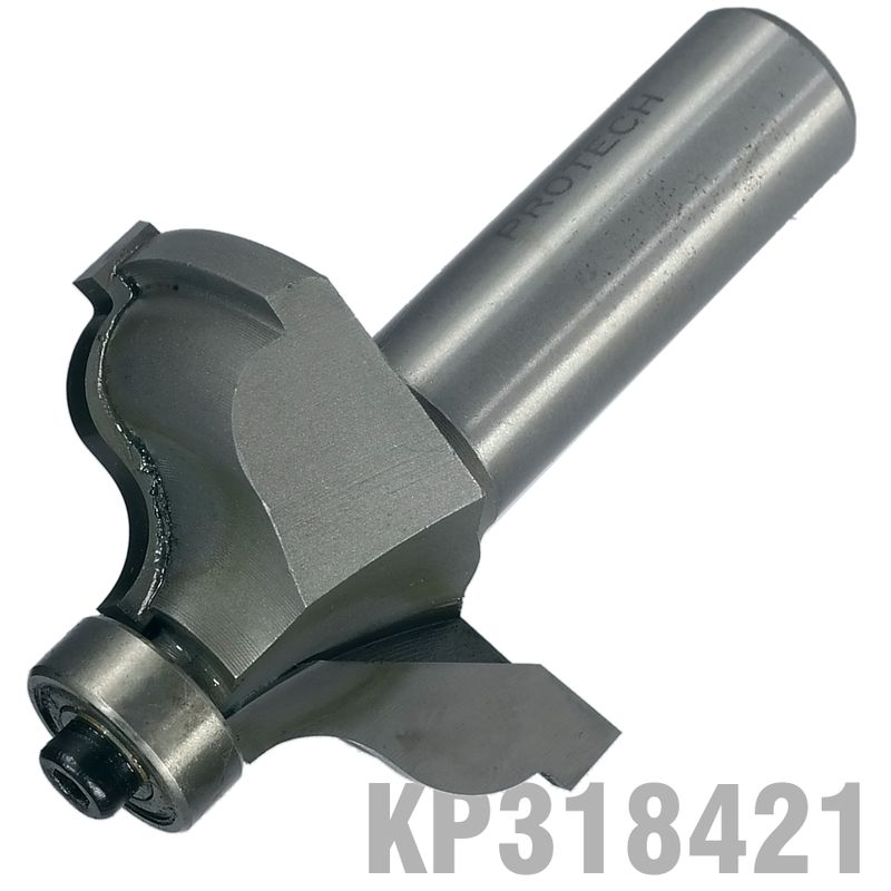 QUIRK TOPPED OGEE 1/5/8&#39; X 11/16&#39;RADIUS 1/4&#39; 1/2&#39; SHANK