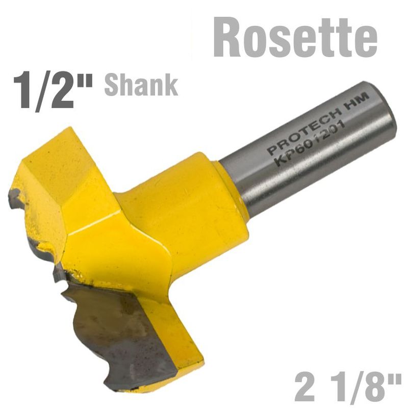 ROSETTE BIT 54MM (2 1/8&#39;CUTTING DIAMETER) 1/2&#39; SHANK 601201