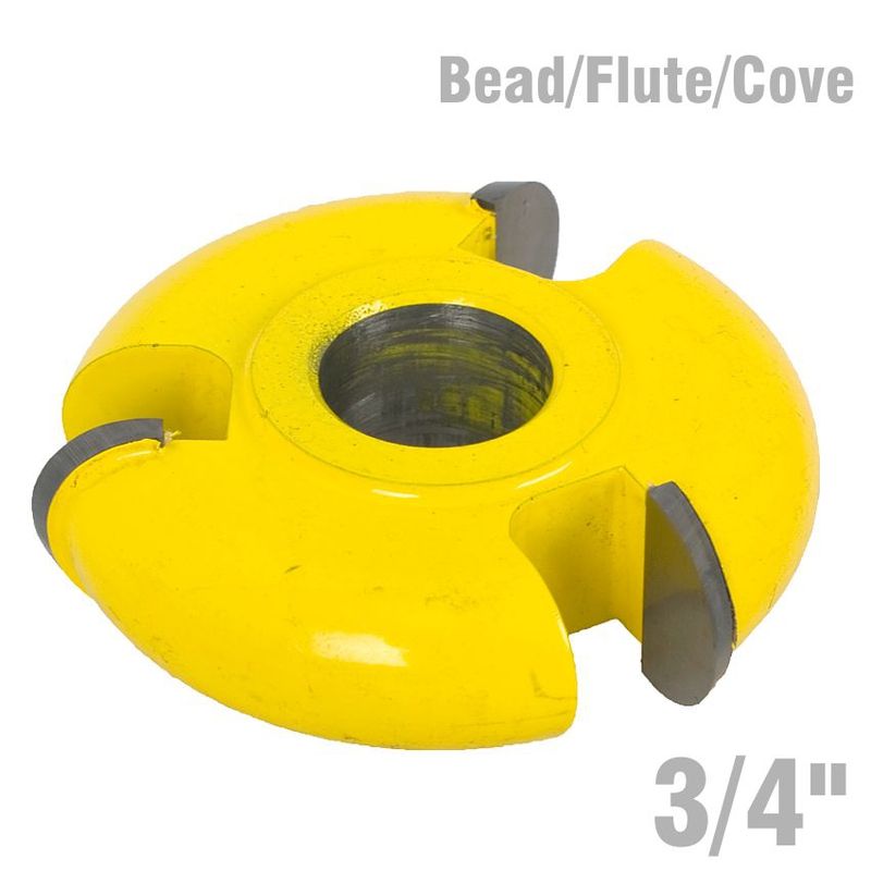 3 WING CUTTER 3/4&#39; BEAD/FLUTE/COVE