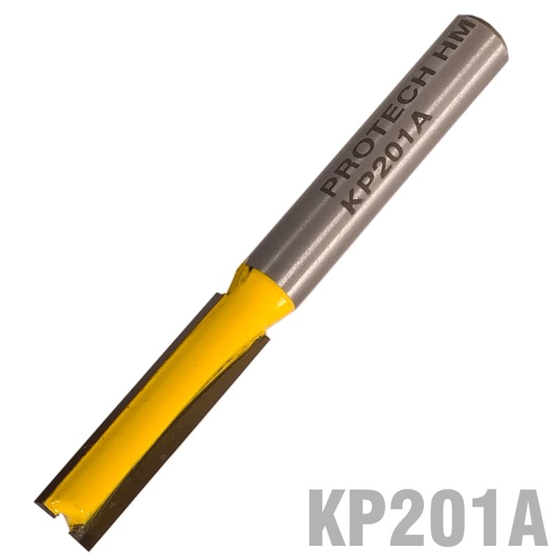 STRAIGHT BIT 1/4&#39; (6.35MM) X 1&#39;(25.4MM) TWO FLUTE LONG 1/4&#39; SHANK