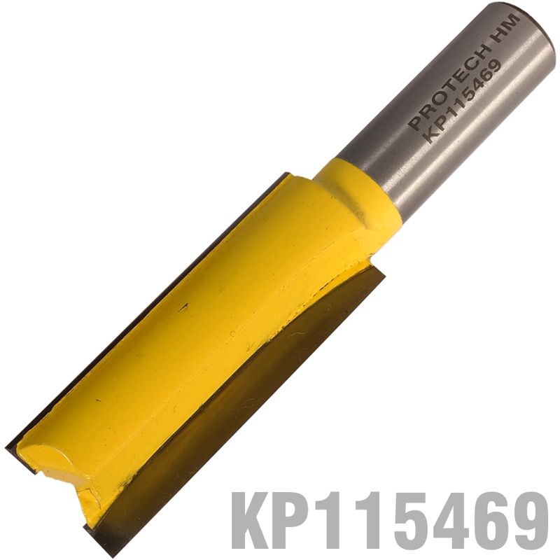 STRAIGHT BIT 3/4&#39;(19MM) X 2&#39;(50.8MM) CUT 2 FLUTE WITH BOTTOM CUT 1/2&#39;