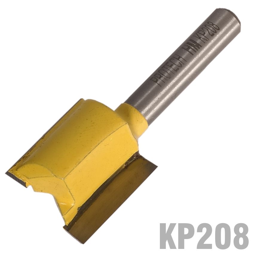 STRAIGHT BIT 3/4&#39;(19MM) X 3/4&#39;(19MM) TWO FLUTE 1/4&#39; SHANK