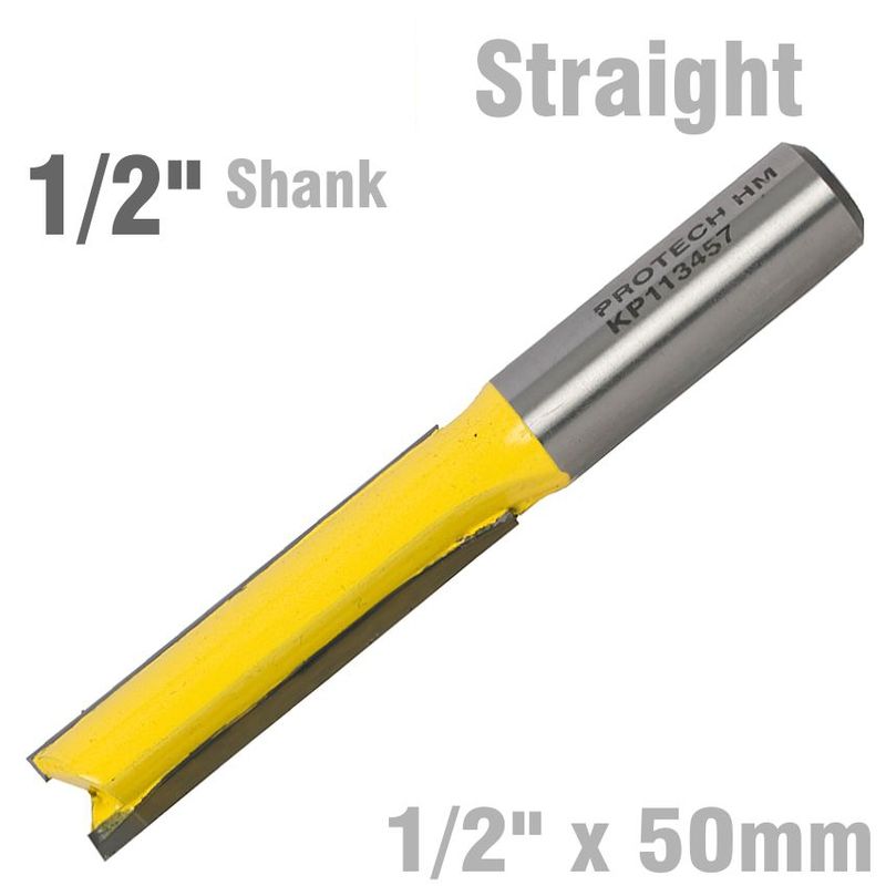 STRAIGHT BIT 1/2&#39; X 50MM CUT 2 FLUTE 1/2&#39;SHANK